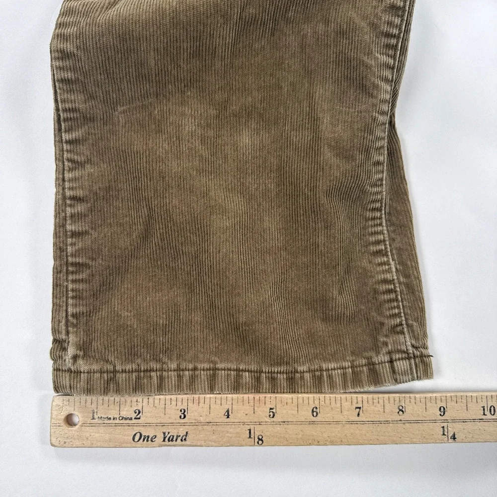 Polo Ralph Lauren Mens Pants 32x30 Brown Corduroy Straight Leg Rugged Workwear